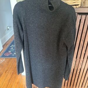 Everlane Charcoal Turtleneck Sweater Dress